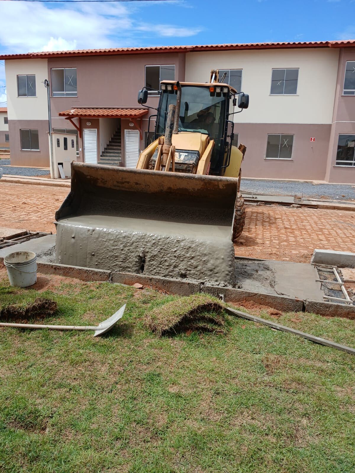 Obra predial da Construtora NG em andamento